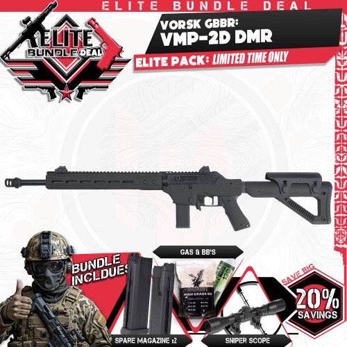 ELITE DEALS: Vorsk VMP-2D DMR (GBBR), SAVE BIG with our ELITE BUNDLE DEALS